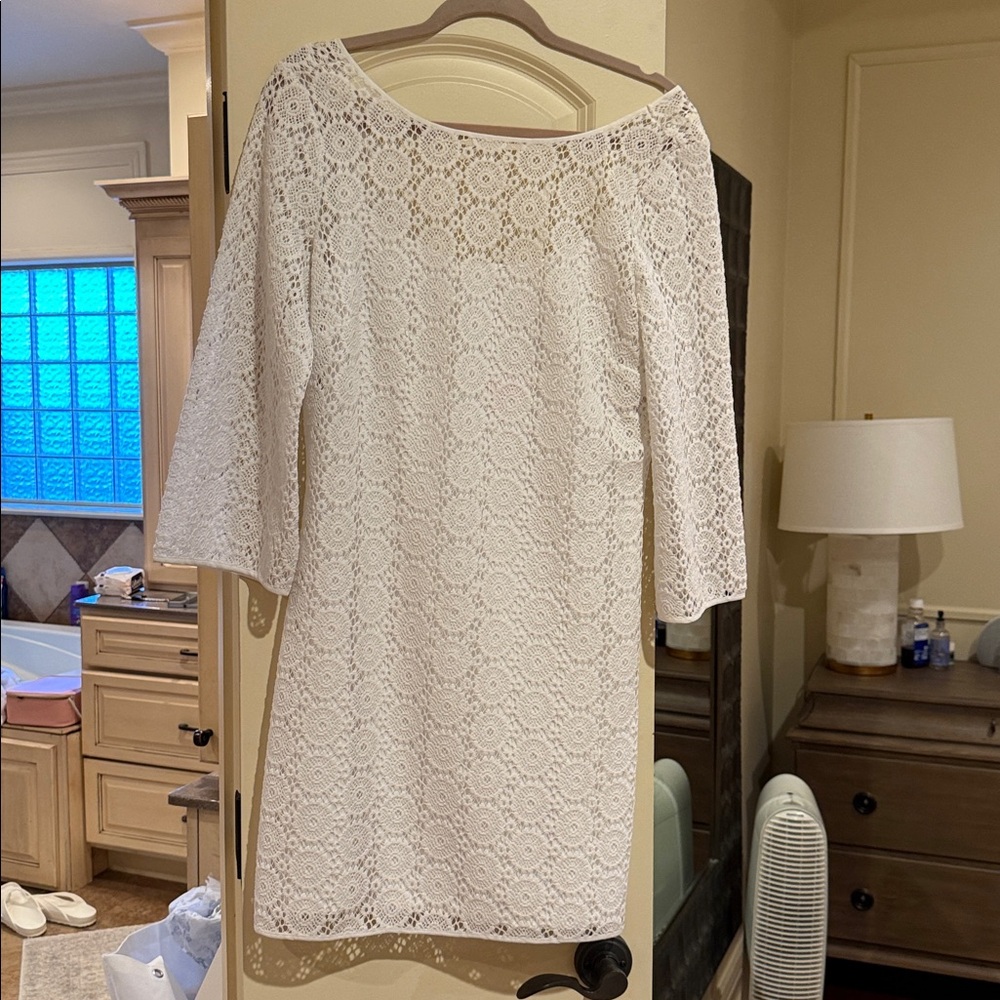 Lilly Pulitzer White Lace Shift Dress
